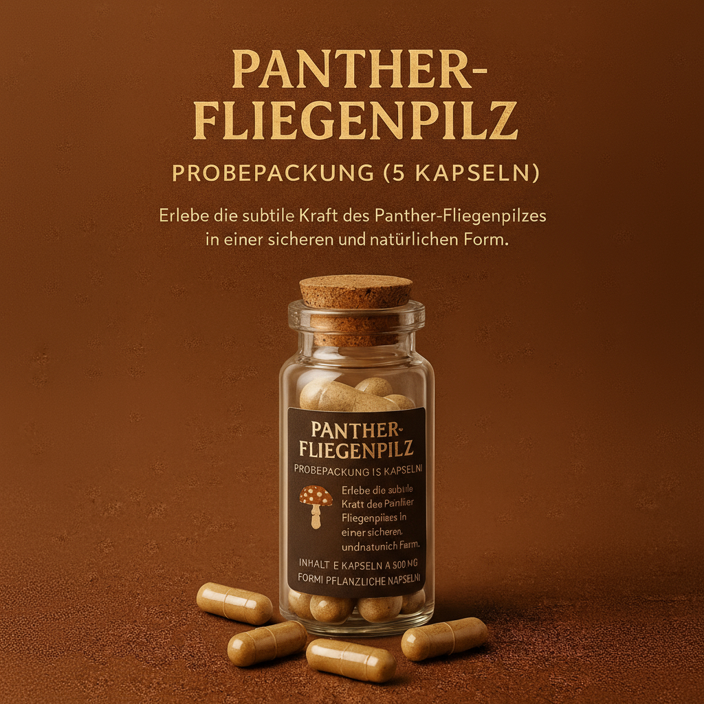 panter kapsel 5 Panther-Pilz – Probepackung 5 Kapseln