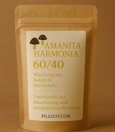 Amanita Harmonia – Mischung aus Rotem & Pantherpilz (60/40) 100g Pulver